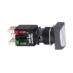 Schneider Electric XB6DW1B5B Harmony Illuminated Pushbutton