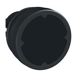 Schneider Electric Harmony Square D Pushbutton Head, Flush Large Spring Return Standard, Series: ZB5, 22 mm Size, Round Shape, Plastic, Black