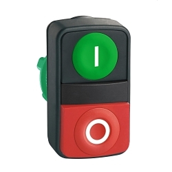 Schneider Electric ZB5AW7L3740 Harmony Illuminated Pushbutton Double Head