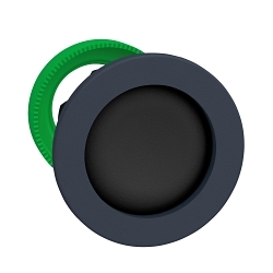 Schneider Electric ZB5FA26, Head For Non-Illuminated Push-Button, ZB5 Series, 1.46 in H x 1.46 in W x 1.18 in D x 1.20 in Dia Size, Round Shape, Black recessed,unmarked Legend, Dark grey plastic, Black