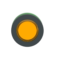 Schneider Electric ZB5FA58, Head For Illuminated Push-Button, ZB5 Series, 1.46 in H x 1.46 in W x 1.18 in D x 1.18 in Dia Size, Round Shape, Orange flush Legend, Dark grey plastic, Orange