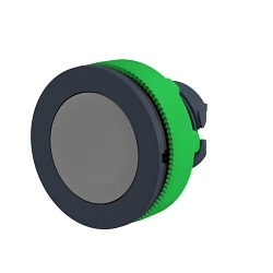 Schneider Electric ZB5FA8, Head For Non-Illuminated Push-Button, ZB5 Series, 1.46 in H x 1.46 in W x 1.18 in D x 1.20 in Dia Size, Round Shape, Grey flush,unmarked Legend, Dark grey plastic, Grey