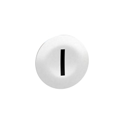 Schneider Electric ZBA7131 Flush Marked Cap, Round Shape, I Legend