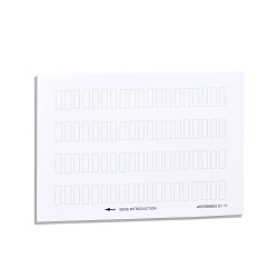Schneider Electric ZBY4100 Unmarked Legend Sheet With Backing Board and Protective Transparent Cover