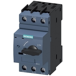 Siemens 3RV23214CC10 Motor Protection Circuit Breaker, 690 VAC, 22 A, 2 kA Interrupt, 3 Poles, Magnetic Trip