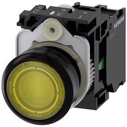 Siemens 3SU11020AB301BA0 SIRIUS ACT Illuminated Pushbutton