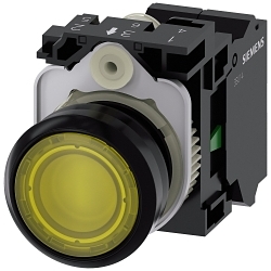Siemens 3SU11020AB303BA0 Pushbutton Complete Unit