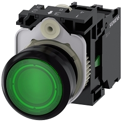 Siemens 3SU11030AB401BA0 SIRIUS ACT Illuminated Pushbutton