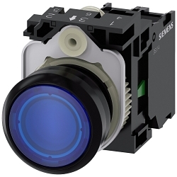 Siemens 3SU11030AB501BA0 Pushbutton Complete Unit