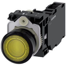 Siemens 3SU11020AB301FA0 SIRIUS ACT Illuminated Pushbutton