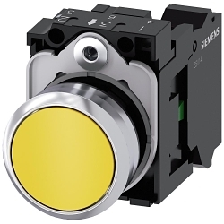 Siemens 3SU11500AB303BA0 Pushbutton Complete Unit
