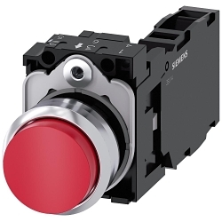 Siemens 3SU11500BB201FA0 Pushbutton Complete Unit