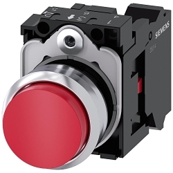 Siemens 3SU11500BB203CA0 Pushbutton Complete Unit