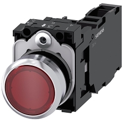 Siemens 3SU11520AB201FA0 SIRIUS ACT Illuminated Pushbutton