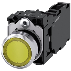 Siemens 3SU11520AB301FA0 Pushbutton Complete Unit