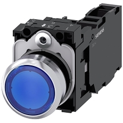 Siemens 3SU11520AB501FA0 Pushbutton Complete Unit
