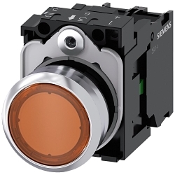 Siemens 3SU11520AB001BA0 Sirius Act Illuminated Pushbutton
