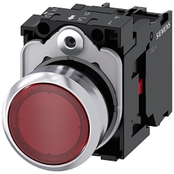 Siemens 3SU11520AB201CA0 Sirius Act Illuminated Pushbutton