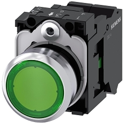 Siemens 3SU11530AB403BA0 SIRIUS ACT Illuminated Pushbutton