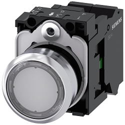 Siemens 3SU11520AB703BA0 Pushbutton Complete Unit