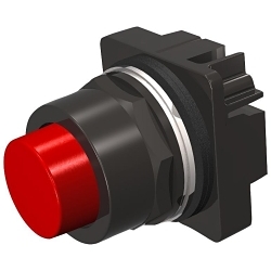 Siemens 52BM8B2 Command/Class 52 Non-Illuminated Round Pushbutton, 30 mm, 2 Positions, Red