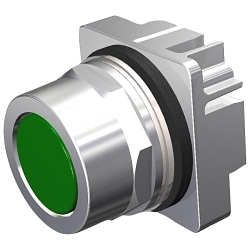 Siemens 52PM8A3 Non-Illuminated Pushbutton, 30 mm, 2 Positions, Green