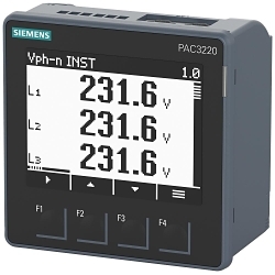 Siemens 7KM3220-0BA01-1DA0 PAC3220 LCD 96 x 96 mm