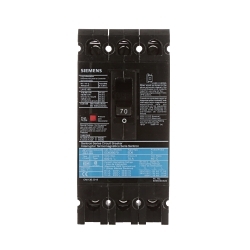 Siemens ED63B070L Sentron Molded Case Circuit Breaker