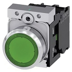 Siemens 3SU11520AB401BA0 SIRIUS ACT Illuminated Pushbutton