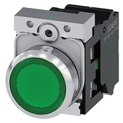 Siemens 3SU11520AB403BA0 SIRIUS ACT Illuminated Pushbutton