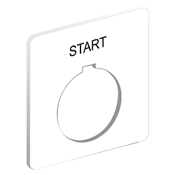 Square D 9001KN101WP Legend Plate