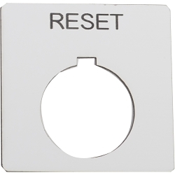 Square D 9001KN123WP 9001KN Series Legend, 2.25 in h x 2.25 in w, Plastic