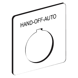 Square D 9001KN160WP Push Button Legend Plate