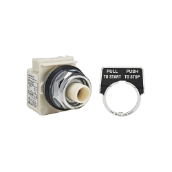Square D 9001KR9P35LR Harmony Illuminated Push Pull Operator