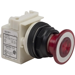 Square D 9001SKR9P35R Harmony Illuminated Push Pull Operator