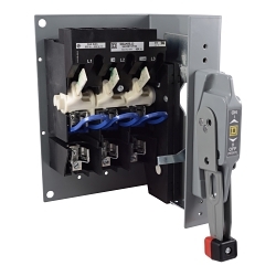 Square D 9422BTCF33 9422T Fixed Depth Fusible Disconnect Switch, 600 VAC, 30 A