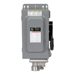 Square D H361AWC Heavy Duty Receptacle Safety Switch