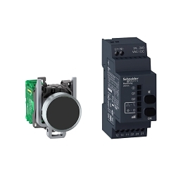 Square D XB4RFA02 Harmony Wireless And Batteryless Pushbutton Package