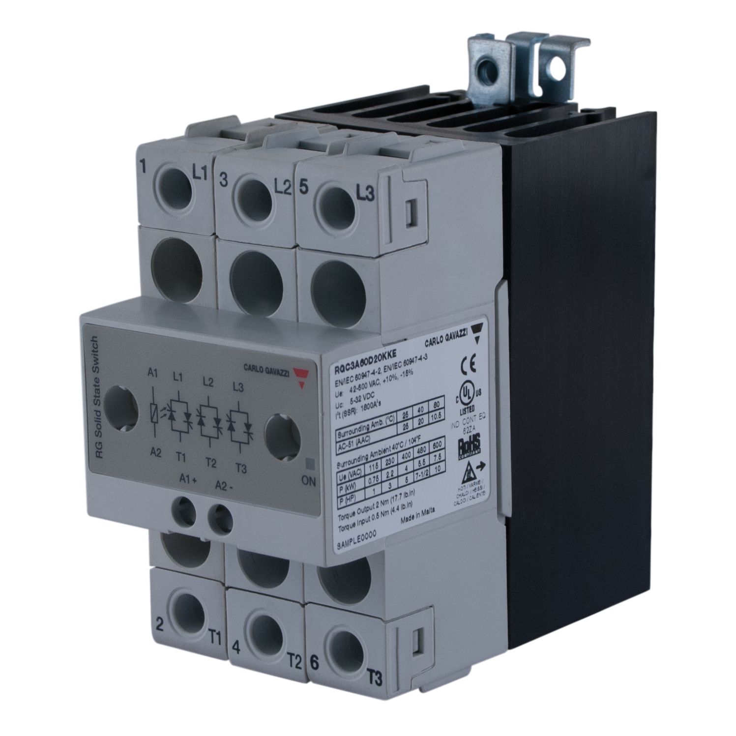 Carlo Gavazzi RGC3A22A20KKE Heat Sinks