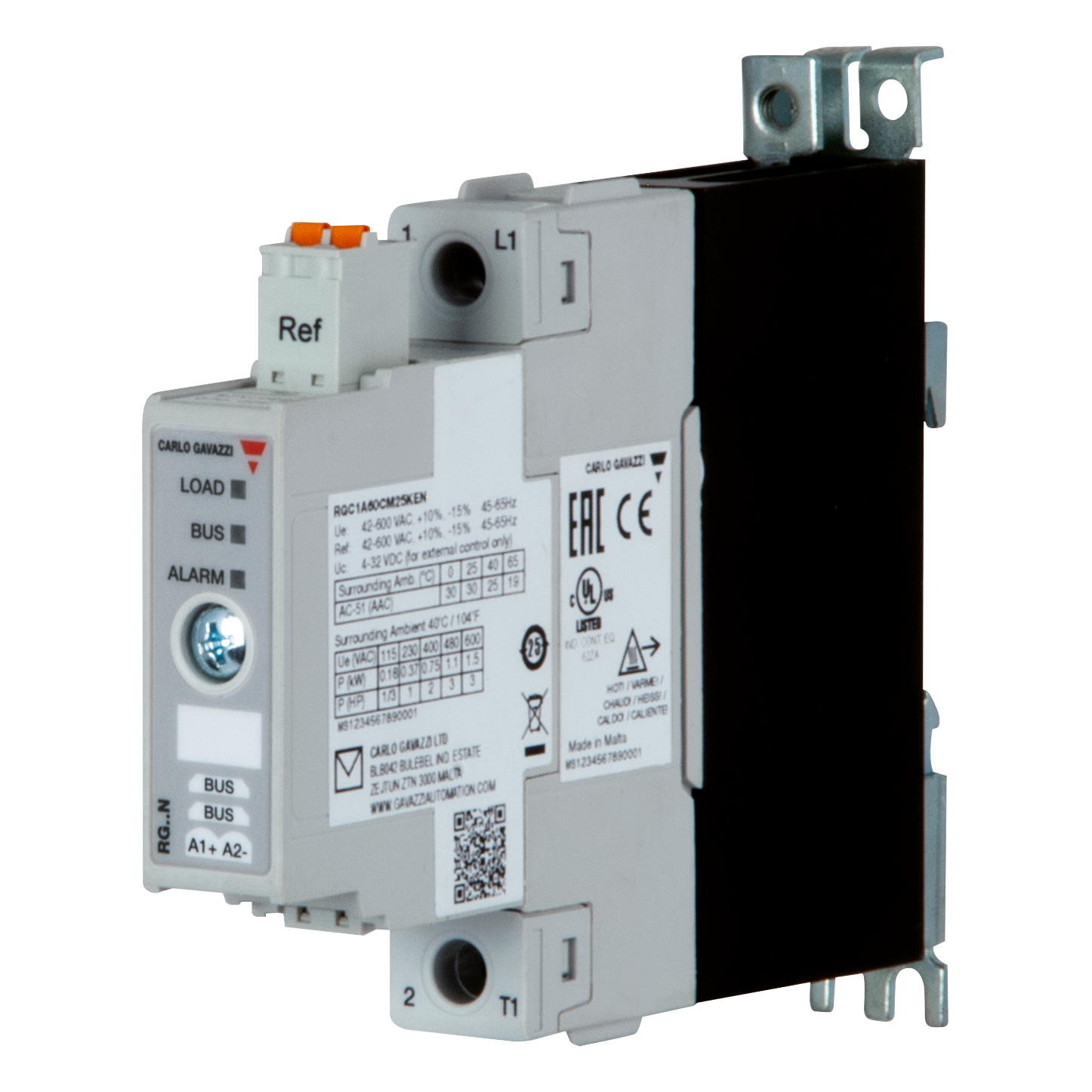 Carlo Gavazzi RGC1A60CM25KEN Heat Sinks