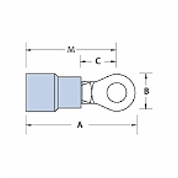 Thomas & Betts RA727 Sta-Kon Ring Terminal