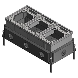 Thomas & Betts 643AL Steel City Floor Box