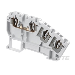 TE Connectivity 1SNA290350R2100 Gray spring clamp terminal block with 5 mm spacing