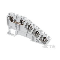 TE Connectivity 1SNA290354R1100 D25/5C4L Spring Terminal Blocks - Sensor - Grey