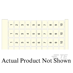 Entrelec 1SNA232045R2000 RC65 Terminal Block Markers pre-printed 41->50 (x10) Vertical