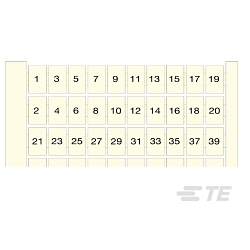 ENTRELEC 1SNA231031R1100 RC510 Terminal Block Markers pre-printed 101->200 Horizontal