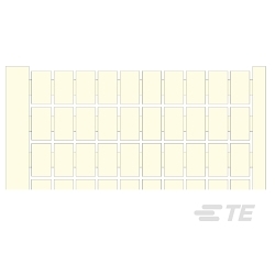 ENTRELEC 1SNA232000R0000 RC65 Terminal Block Markers - Blank card - White - Polyamid