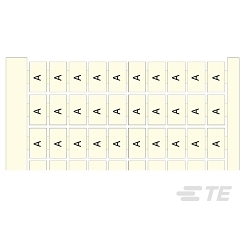 ENTRELEC 1SNA234181R1000 RC810 Terminal Block Markers pre-printed B (x100) Vertical