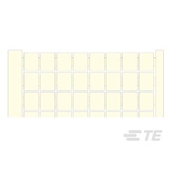ENTRELEC 1SNA238000R1600 RC1010 Terminal Block Markers - Blank card - White - Polyamid