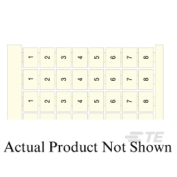 ENTRELEC 1SNA238052R0500 RC1010 Terminal Block Markers pre-printed 9->16 (x10) Vertical
